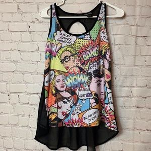 Wet Seal Comic Tank Top Size XS